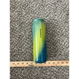 Starbucks 20 oz. insulated metal tumbler green/yellow